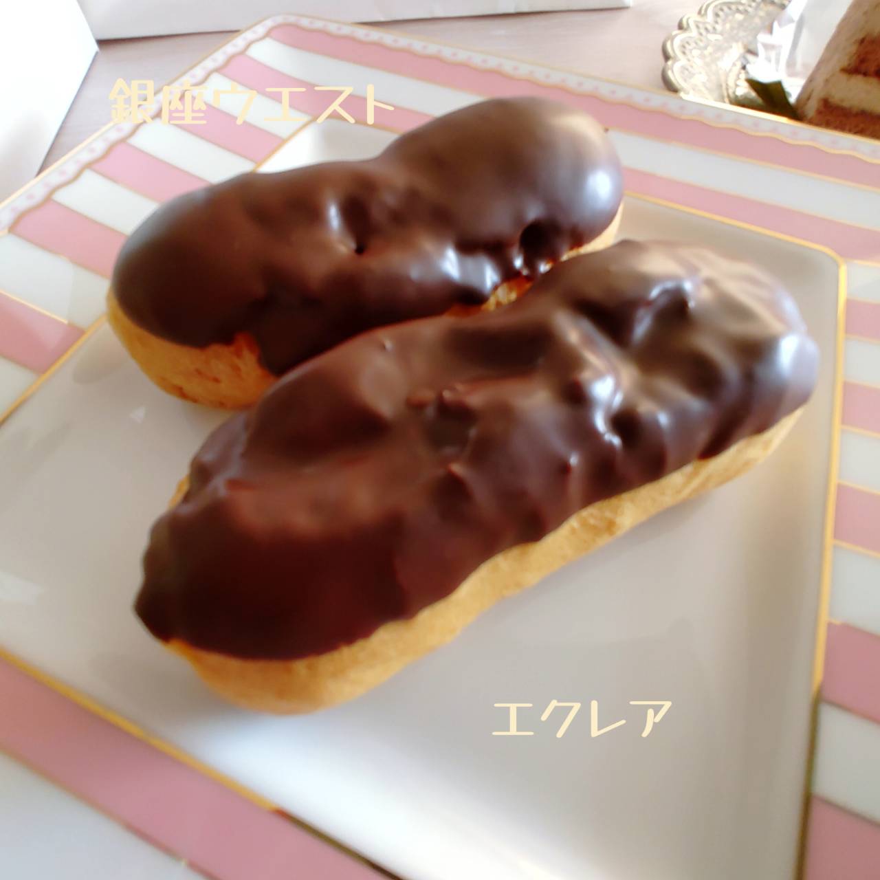 銀座ウエスト ケーキ【エクレア＆チョコレートケーキ】-5